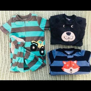 Infant Boys pajamas 3 piece bundle